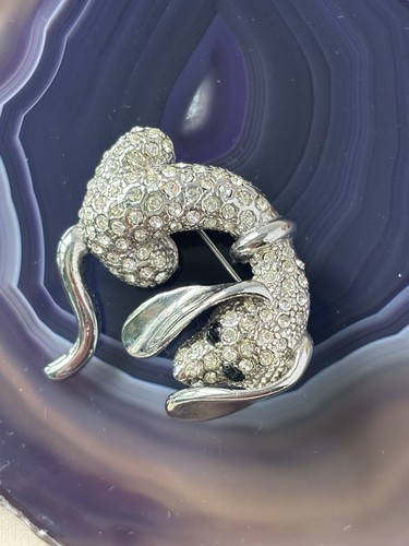 Vintage silver tone poodle - vintage,