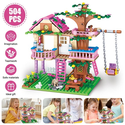 Tree house building block set - tree,