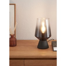 Grey Ombre Glass Table Lamp