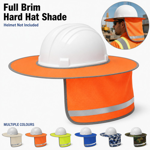 Full brim hard hats cover - brim,
