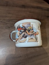 Disneyland Paris Camping Enameled Cowboy Goofy Mug Rare Hand Wash Only
