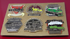 Danbury Mint British Locomotive Train SIX Pin Badges from the set