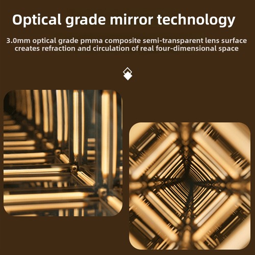 Infinity mirror cube light - mirror,