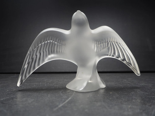 Lalique crystal swallow taking - lalique,