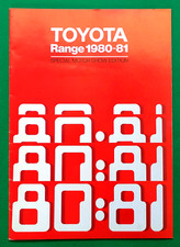 1980-81 TOYOTA RANGE Sales Brochure inc Celica Starlet Corolla Coupe Crown MINT!