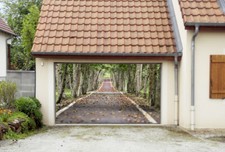 3D Leaf Road N056 Garage Door