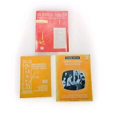3x Vintage Music Song Book