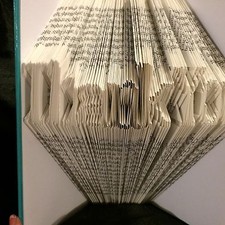 Book folding art pattern - , thank