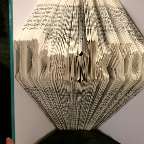 Book folding art pattern - , thank