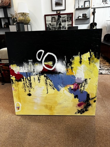 Abstract acrylic painting - , on