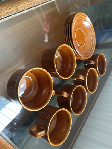 Prinknash pottery vintage cups - vintage,