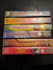 Disney And Others Carton VHS Bundle Set Of 6 including Jungle Book Vintage VHS.