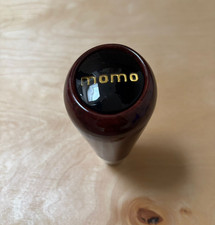 Momo Wooden Gear Shift Knob Lever Brown Head Racing Universal Wood Mahogany
