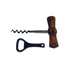 Corkscrew & Crown Cork Bottle