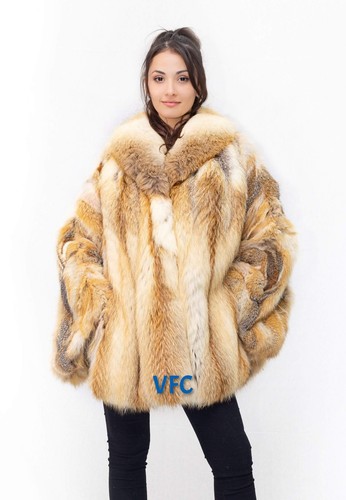 Gold fox fur - gold, with