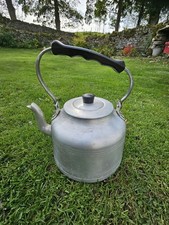 Vintage Aluminum Kettle Range Stove Campfire