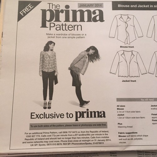 Prima sewing pattern blouse - prima,