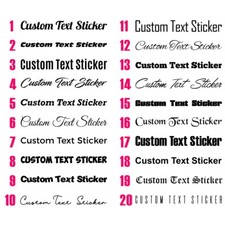Personalised Name Stickers For