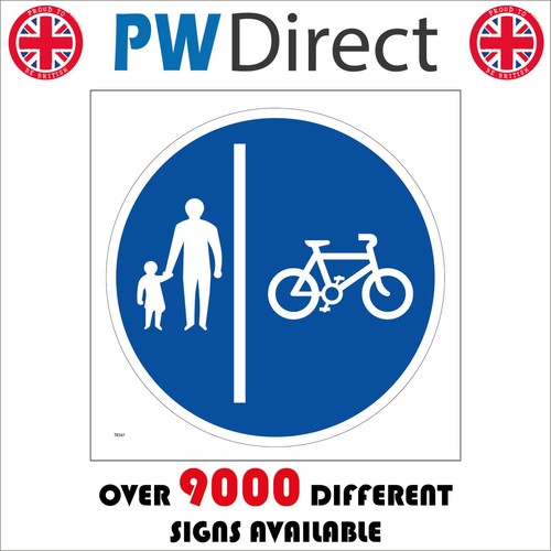 Sign pedestrian route only - route,