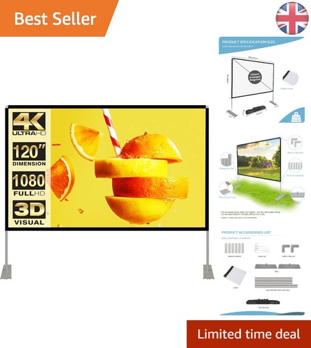 Lightweight 120 inch - 120-inch, 4k