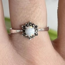 Fire Opal Marcasite Gemstone