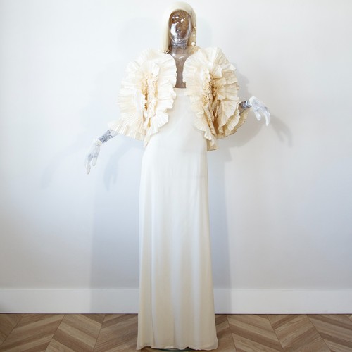 Vintage 1970s silk taffeta - vintage,