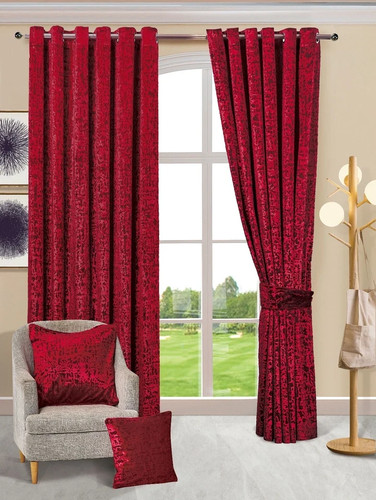 Luxury crushed velvet eyelet - luxury,