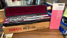 Lovely Yamaha YFL-211SII Silver Plated Flute with Hard Case & Cleaning Rod SU910