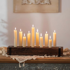 NUPTIO Wood Candelabra for