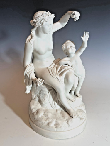 Antique victorian parian a - parian, of