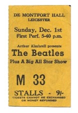 Beatles Concert Ticket Stubs - 1963  & 1964  - John Paul George Ringo - You Pick