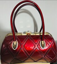 Red Patent Leather Handbag 