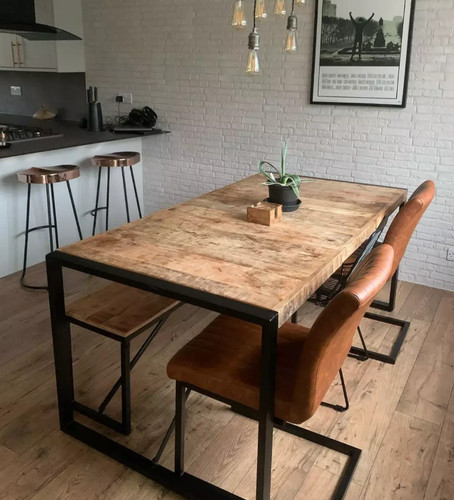 Industrial dining table - dining,
