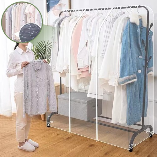 Garment rail cover transparent - rail,