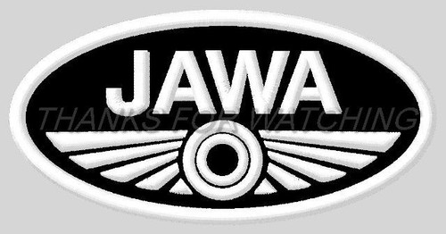 Jawa black embroidered patch - black,
