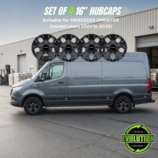 16" Wheel Trims Hub Caps Set of 4 Fits Mercedes Sprinter 2007-2026