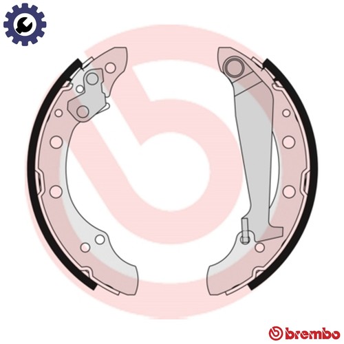 Brake shoe set 511 - shoe, 85