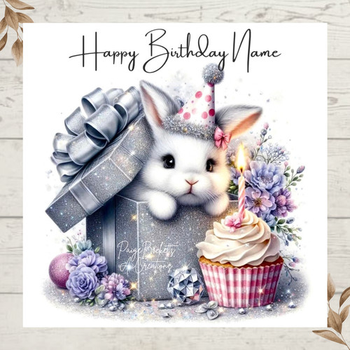 Personalised adorable bunny - personalised,