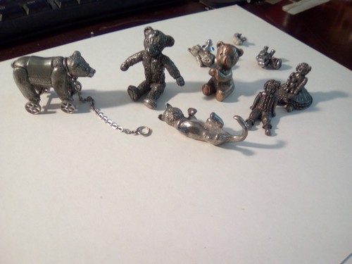 Joblot pewter bears etc - joblot,