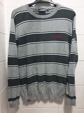 MCKENZIE Original nineteen70four Classic Grey Stripe Jumper UK Size L 42" Mens