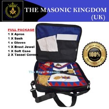 Masonic Royal Arch Provincial Apron Lambskin Leather | Sash | Jewel | Gloves New
