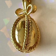 Joan Rivers Gold Egg Necklace