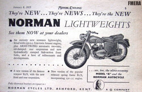 Norman 250cc uni twin anzani - 250cc, uni-twin
