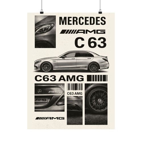 Mercedes amg c63 poster - amg,