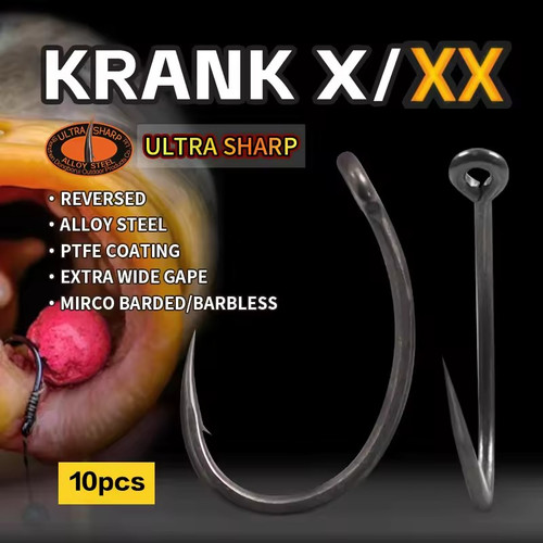 Ultra sharp krank carp - sharp, hooks