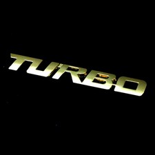 Golden big turbo metal - golden,
