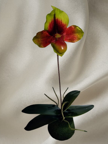 Artificial paphiopedilum lady - artificial,