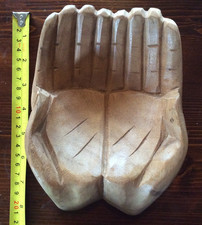Wooden Hand Carved Human Hands