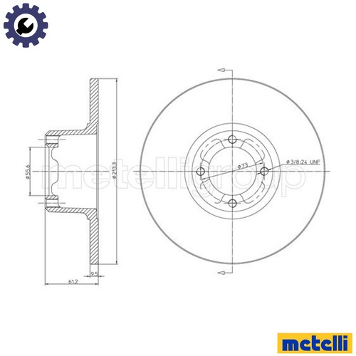 Brake disc 0220 for - 2x, 23-0220