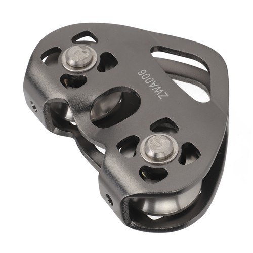 Dual pulley block aluminum - dual,